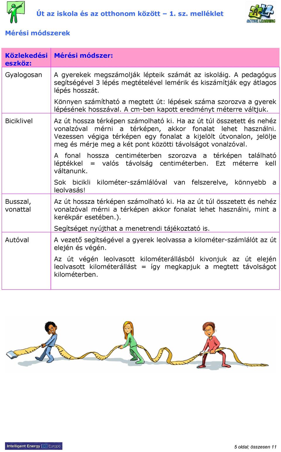 A cm-ben kapott eredményt méterre váltjuk. Az út hossza térképen számolható ki. Ha az út túl összetett és nehéz vonalzóval mérni a térképen, akkor fonalat lehet használni.