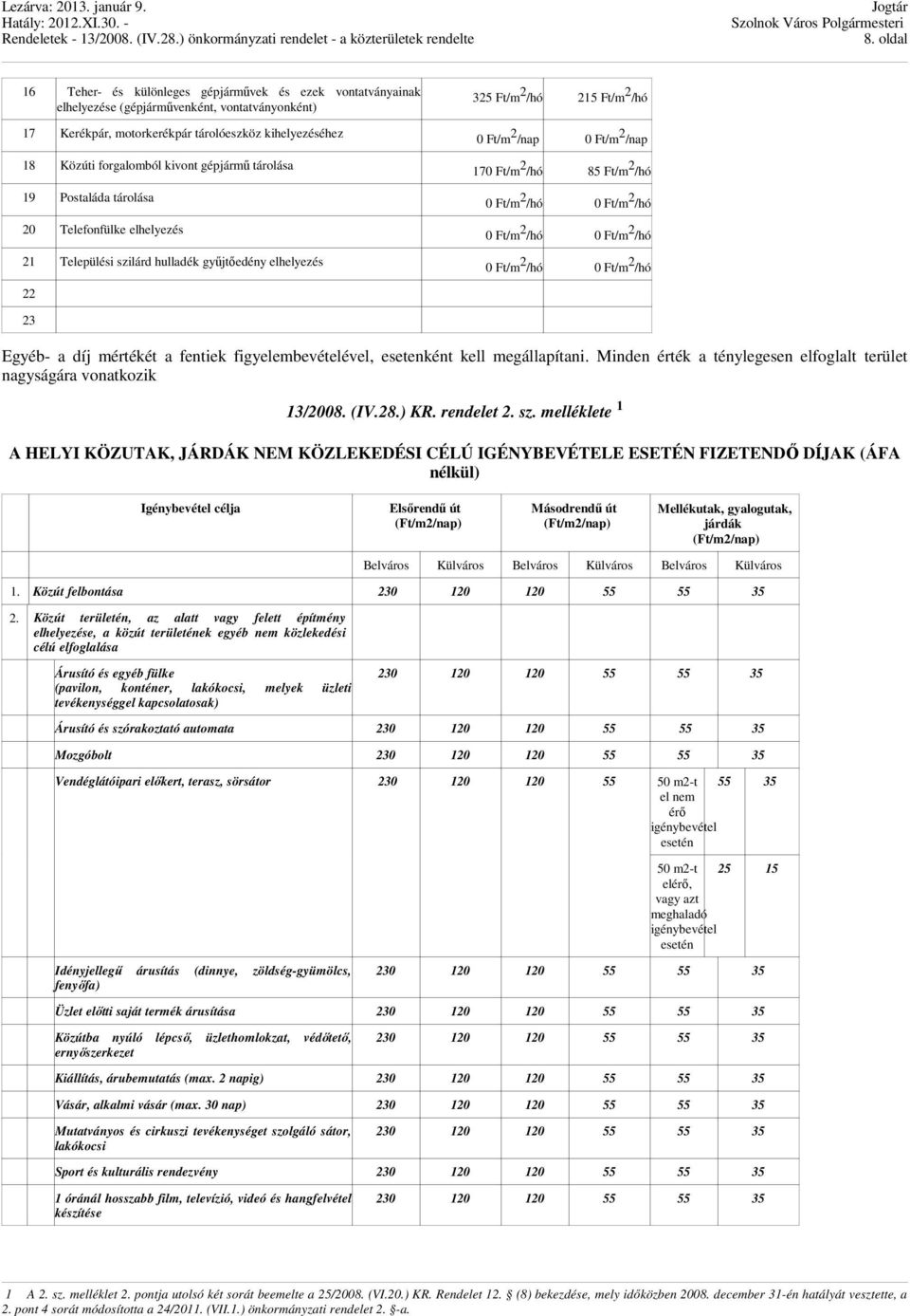 Ft/m 2 /hó 85 Ft/m 2 /hó 0 Ft/m 2 /hó 0 Ft/m 2 /hó 0 Ft/m 2 /hó 0 Ft/m 2 /hó 0 Ft/m 2 /hó 0 Ft/m 2 /hó Egyéb- a díj mértékét a fentiek figyelembevételével, esetenként kell megállapítani.