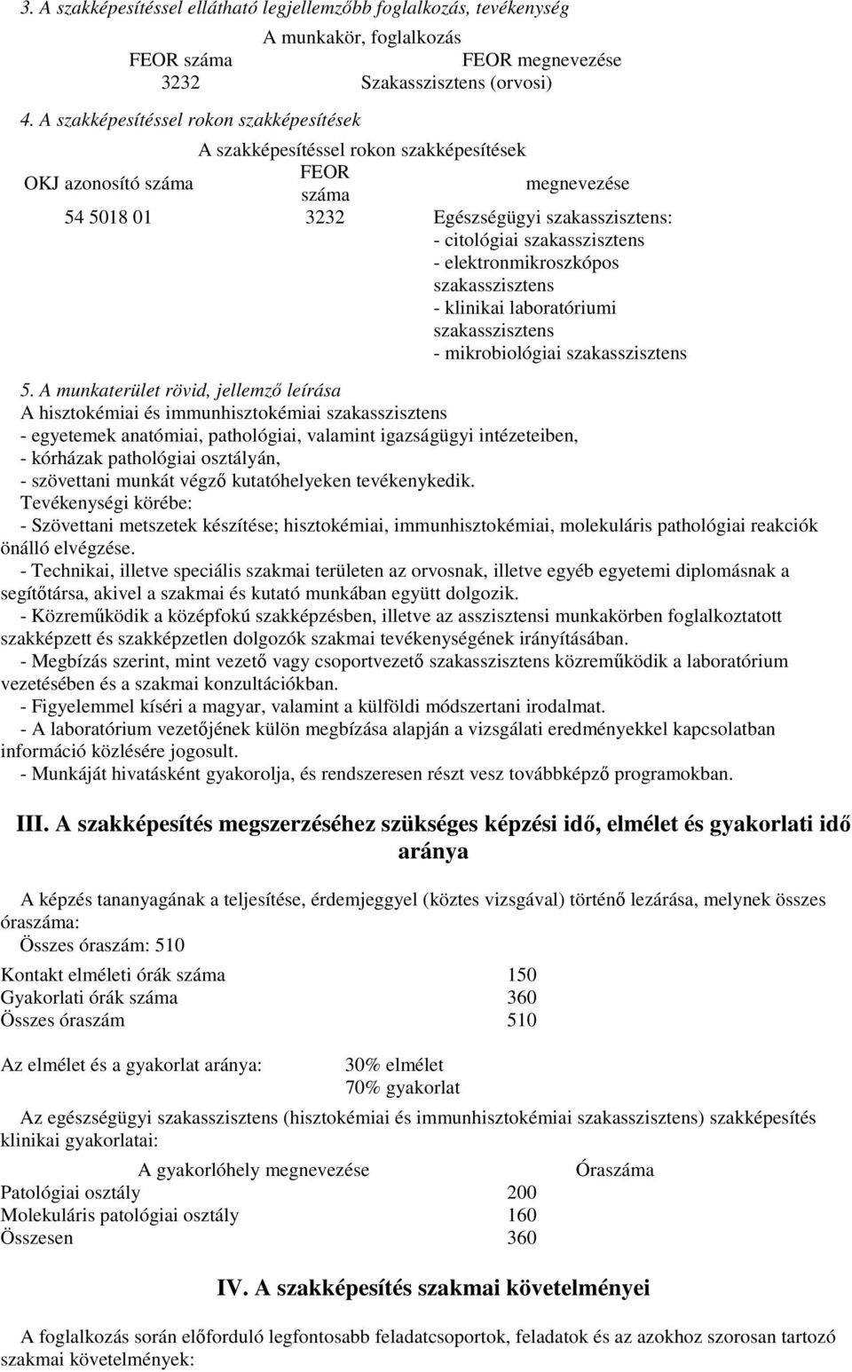 - elektronmikroszkópos szakasszisztens - klinikai laboratóriumi szakasszisztens - mikrobiológiai szakasszisztens 5.