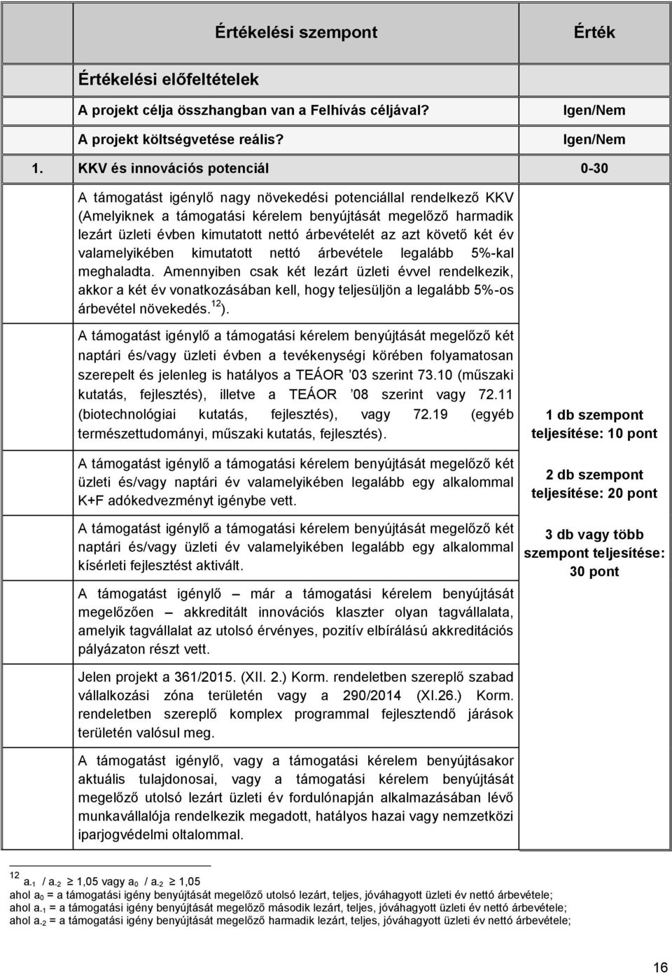 árbevételét az azt követő két év valamelyikében kimutatott nettó árbevétele legalább 5%-kal meghaladta.