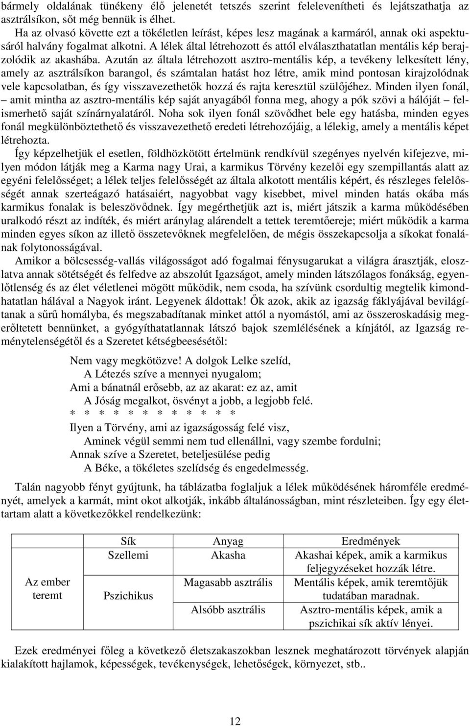 A lélek által létrehozott és attól elválaszthatatlan mentális kép berajzolódik az akashába.