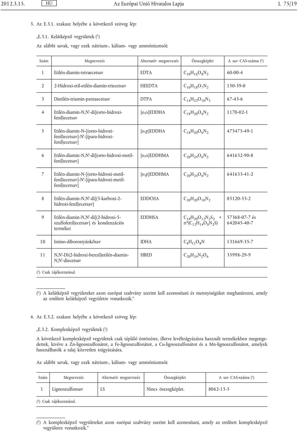 H 18 O 7 N 2 150-39-0 3 Dietilén-triamin-pentaecetsav DTPA C 14 H 23 O 10 N 3 67-43-6 4 Etilén-diamin-N,N -di[(orto-hidroxifenil)ecetsav 5 Etilén-diamin-N-[(orto-hidroxifenil)ecetsav]-N