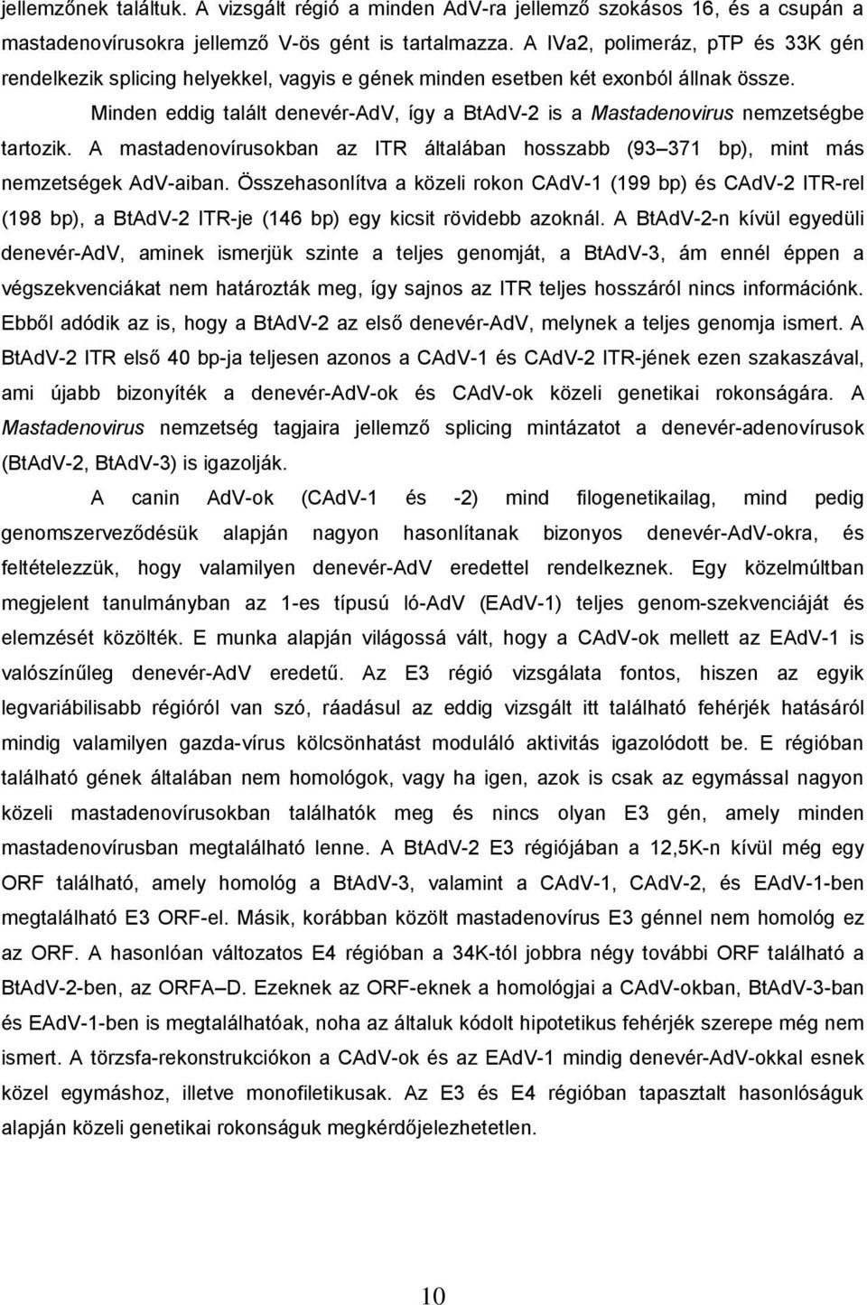 Minden eddig talált denevér-adv, így a BtAdV-2 is a Mastadenovirus nemzetségbe tartozik. A mastadenovírusokban az ITR általában hosszabb (93 371 bp), mint más nemzetségek AdV-aiban.
