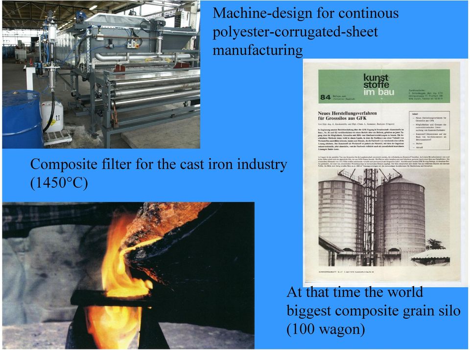 Composite filter for the cast iron industry