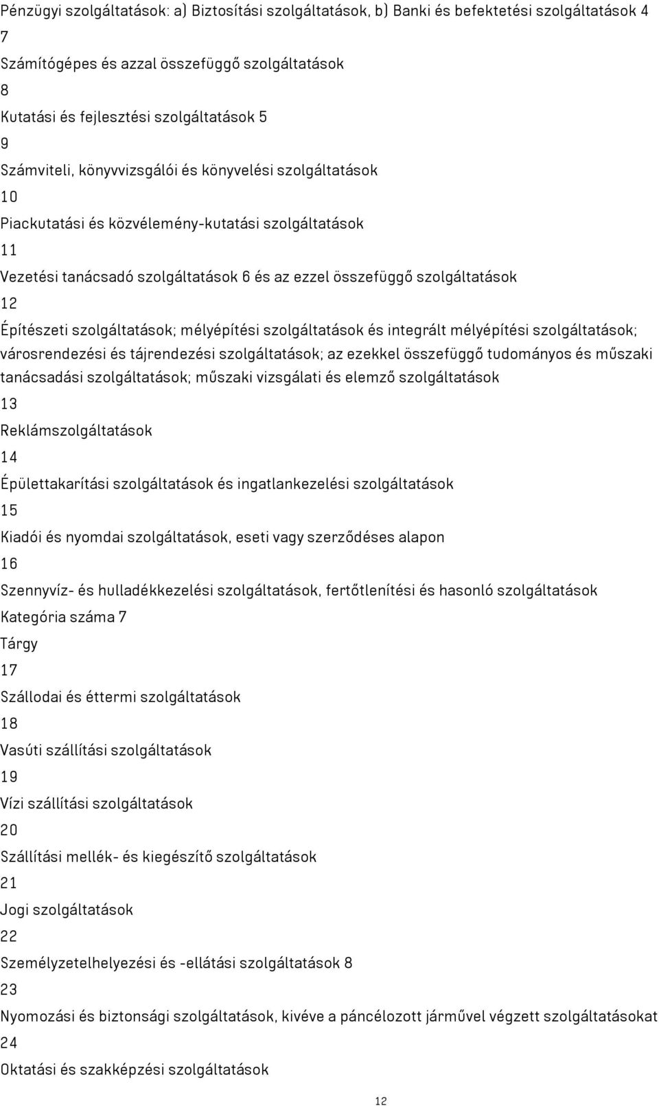 Építészeti szolgáltatások; mélyépítési szolgáltatások és integrált mélyépítési szolgáltatások; városrendezési és tájrendezési szolgáltatások; az ezekkel összefüggő tudományos és műszaki tanácsadási