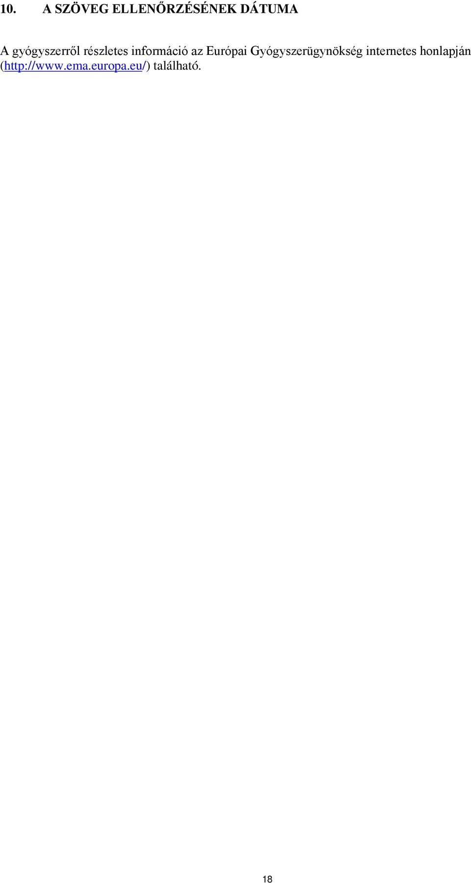 Európai Gyógyszerügynökség internetes