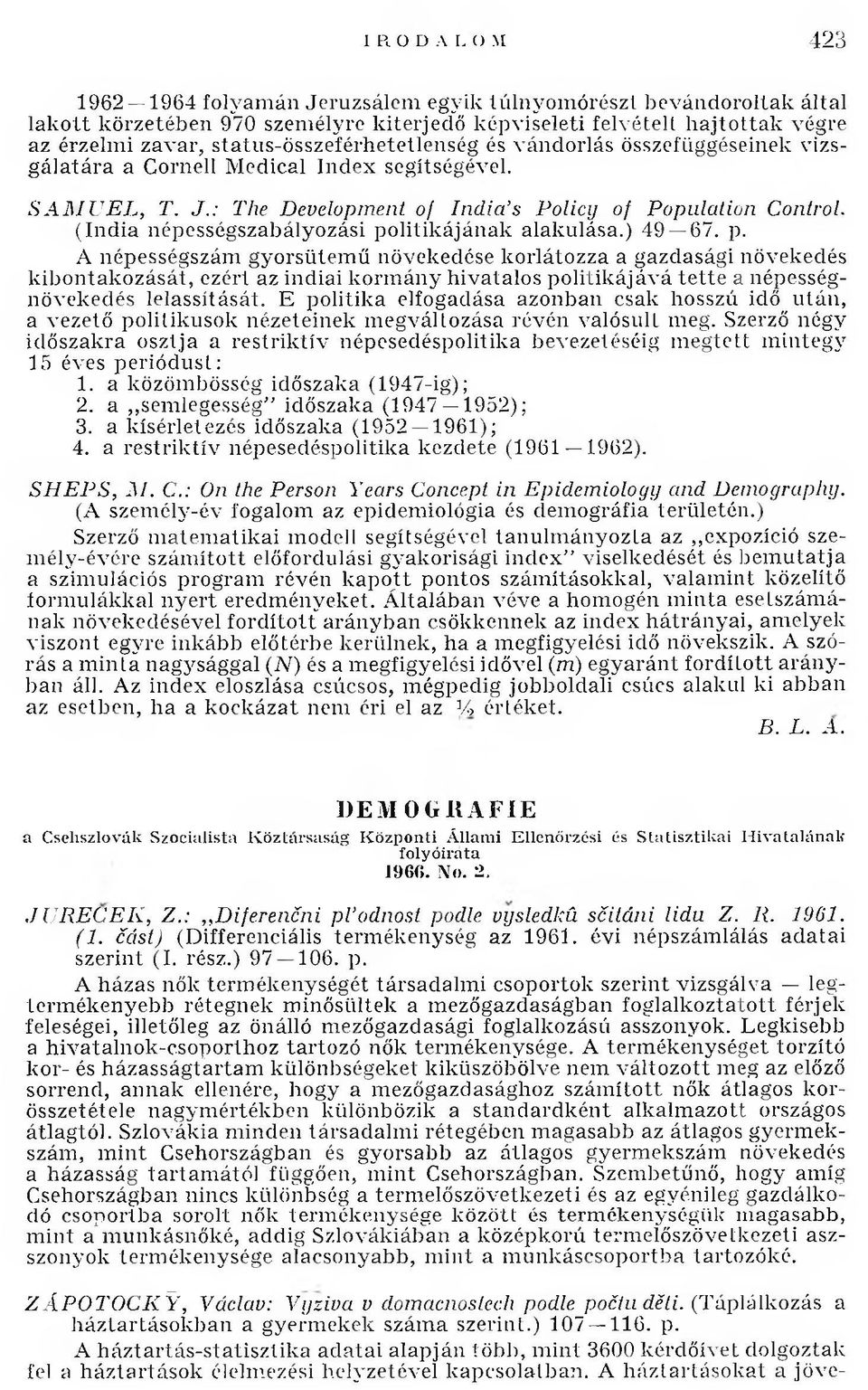 (In d ia népességszabályozási p 