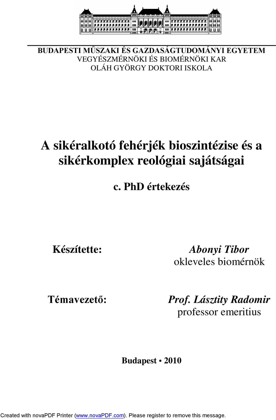 sikérkomplex reológiai sajátságai c.