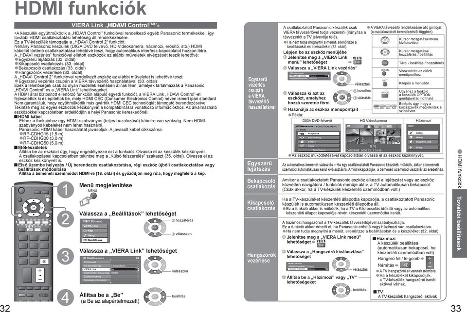 másodperc Be Képfrissítési frekvencia Hz Szoftver licensz Rendszer információ Használja az eszköz menüpontjait DVD Piros Zöld Sárga Kék Példa: DIGA DVD felvevő beállítás lépés a menüből Ugyanez a