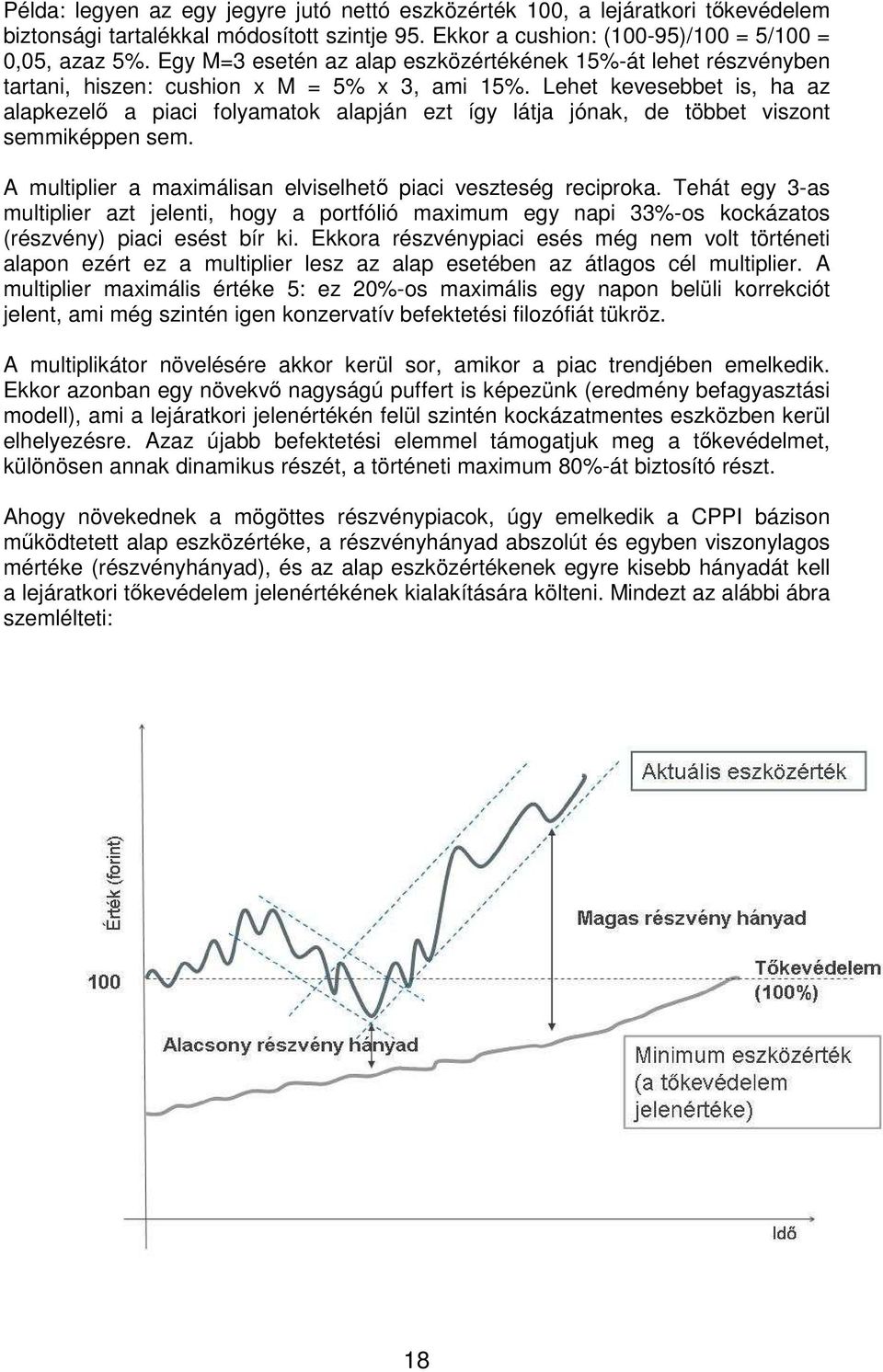 Lehet kevesebbet is, ha az alapkezelı a piaci folyamatok alapján ezt így látja jónak, de többet viszont semmiképpen sem. A multiplier a maximálisan elviselhetı piaci veszteség reciproka.