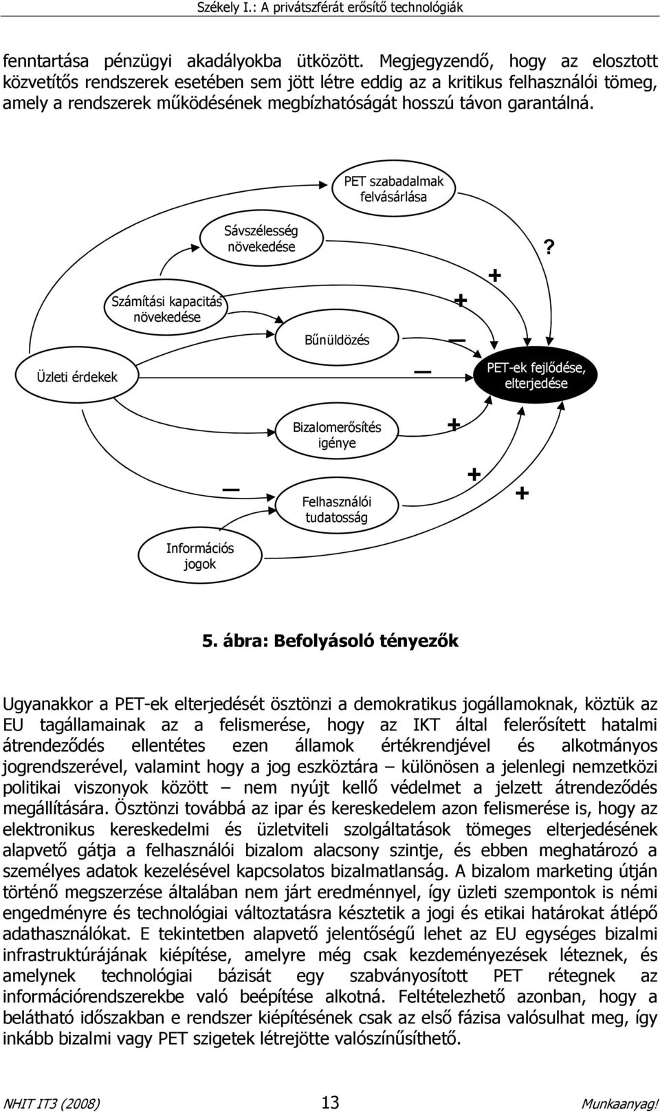 PET szabadalmak felvásárlása Üzleti érdekek Számítási kapacitás növekedése Sávszélesség növekedése Bőnüldözés _ + _ +?
