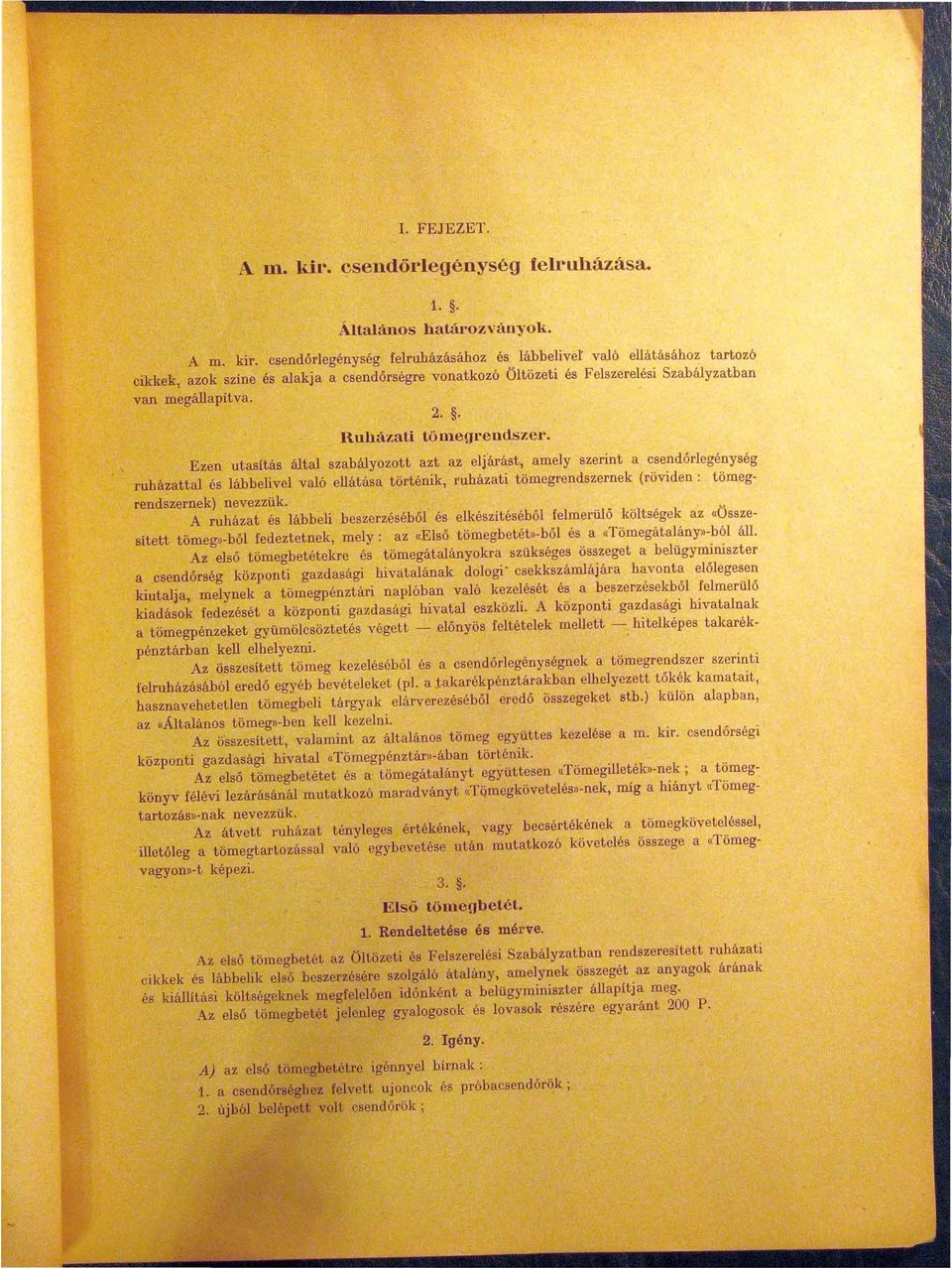 . Ruházati tömegrendszel'.