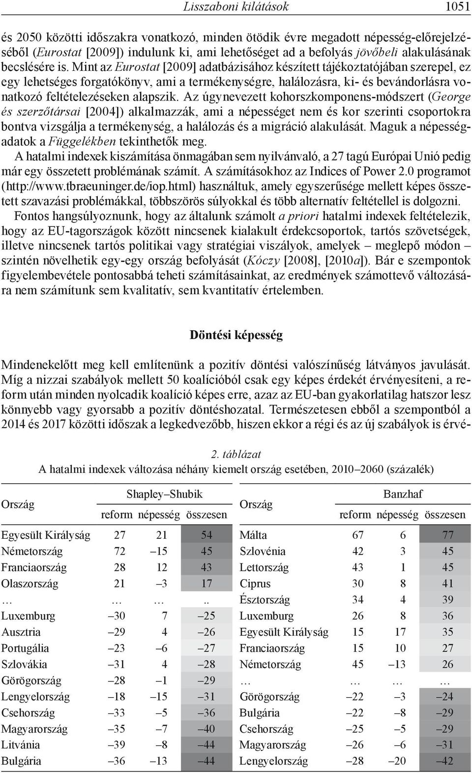 Mint az Eurostat [2009] adatbázisához készített tájékoztatójában szerepel, ez egy lehetséges forgatókönyv, ami a termékenységre, halálozásra, ki- és bevándorlásra vonatkozó feltételezéseken alapszik.