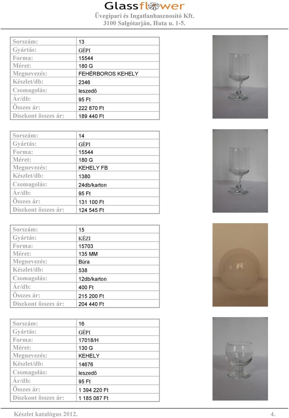 Forma: 15703 Búra Készlet/db: 538 400 Ft 135 MM 12db/karton 215 200 Ft 204 440 Ft Sorszám: