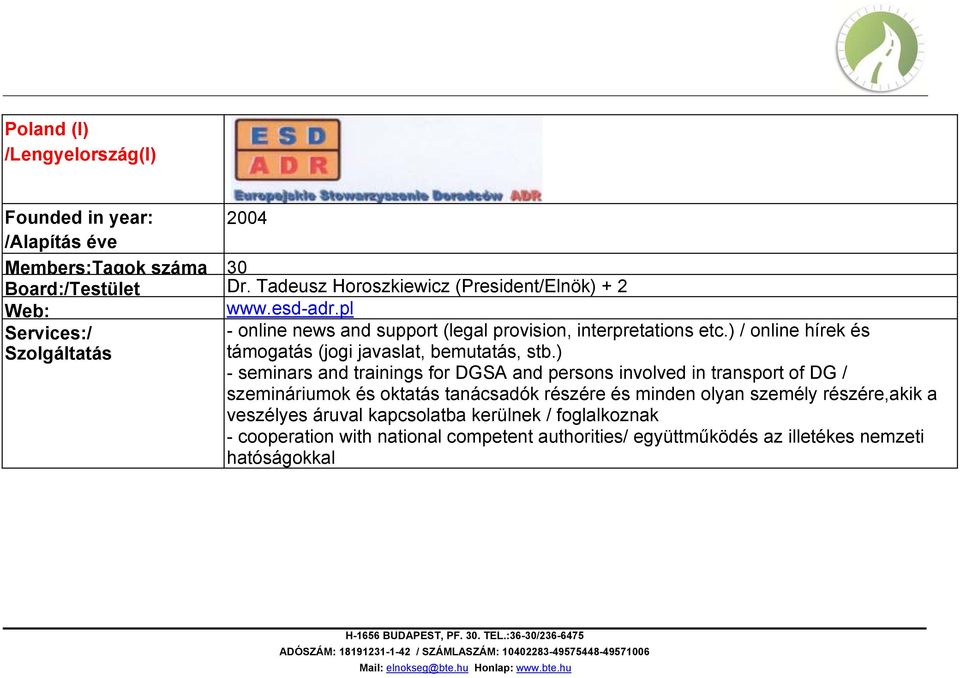 ) / online hírek és támogatás (jogi javaslat, bemutatás, stb.
