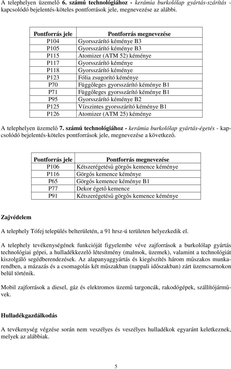 kéménye Fólia zsugorító kéménye Függőleges gyorsszárító kéménye B1 Függőleges gyorsszárító kéménye B1 Gyorsszárító kéménye B2 Vízszintes gyorsszárító kéménye B1 Atomizer (ATM 25) kéménye A