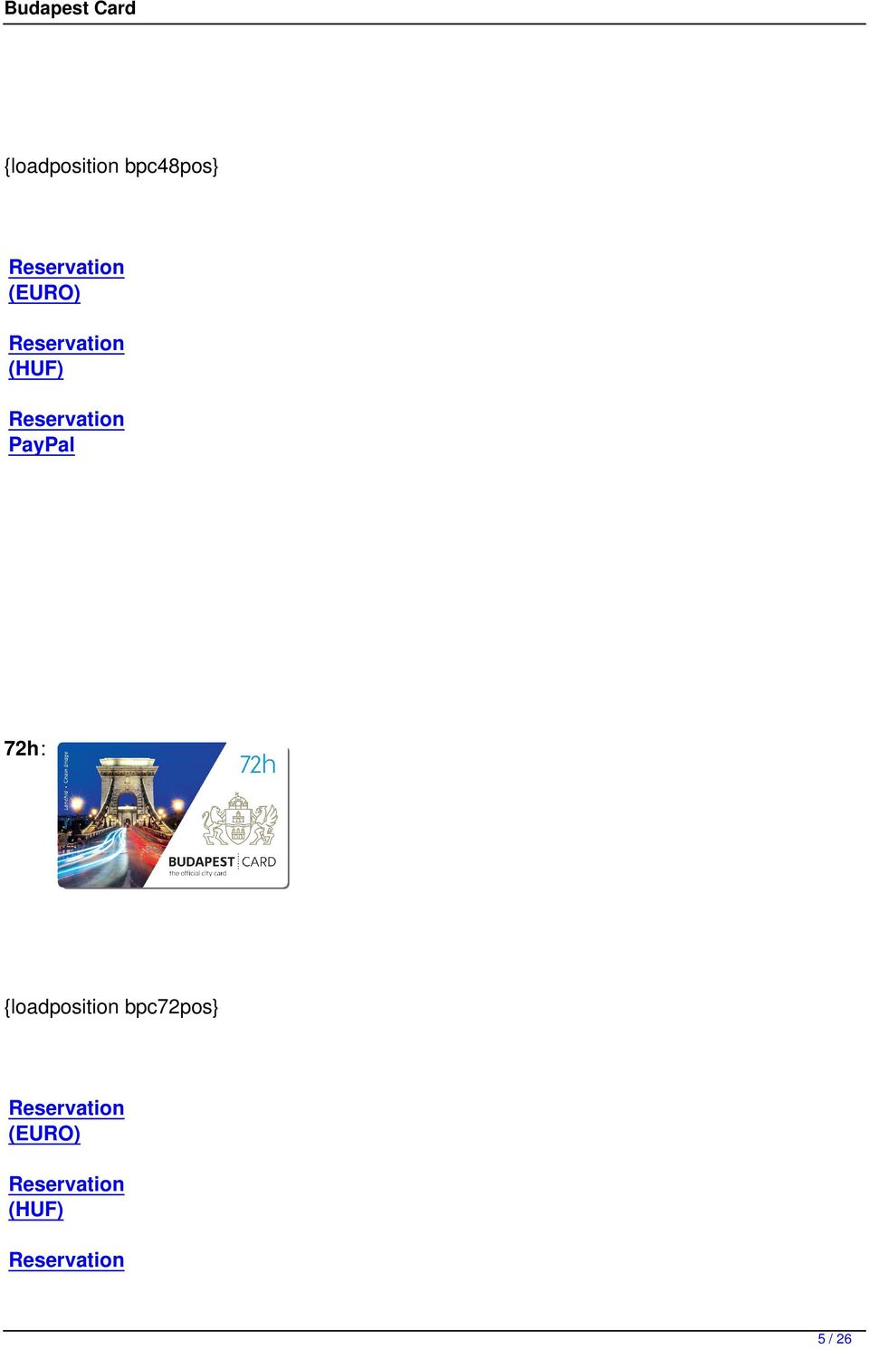 PayPal 72h: {loadposition bpc72pos}