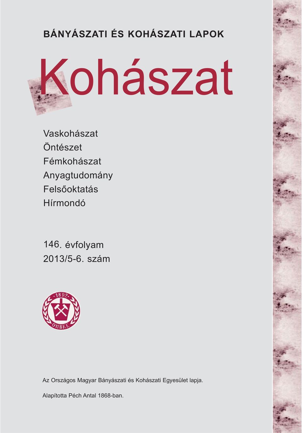 146. évfolyam 2013/5-6.
