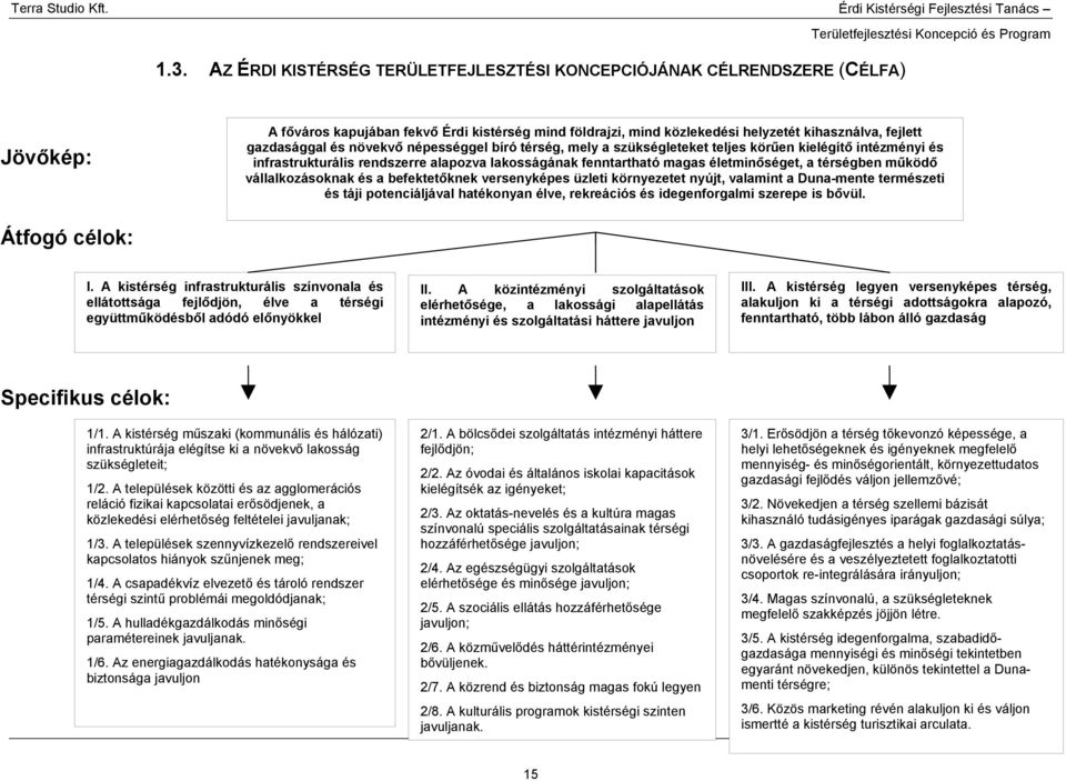 térségben működő vállalkozásoknak és a befektetőknek versenyképes üzleti környezetet nyújt, valamint a Duna-mente természeti és táji potenciáljával hatékonyan élve, rekreációs és idegenforgalmi