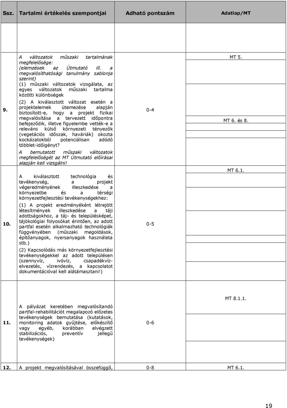 (2) A kiválasztott változat esetén a projektelemek ütemezése alapján biztosított-e, hogy a projekt fizikai megvalósítása a tervezett idıpontra befejezıdik, illetve figyelembe vették-e a releváns