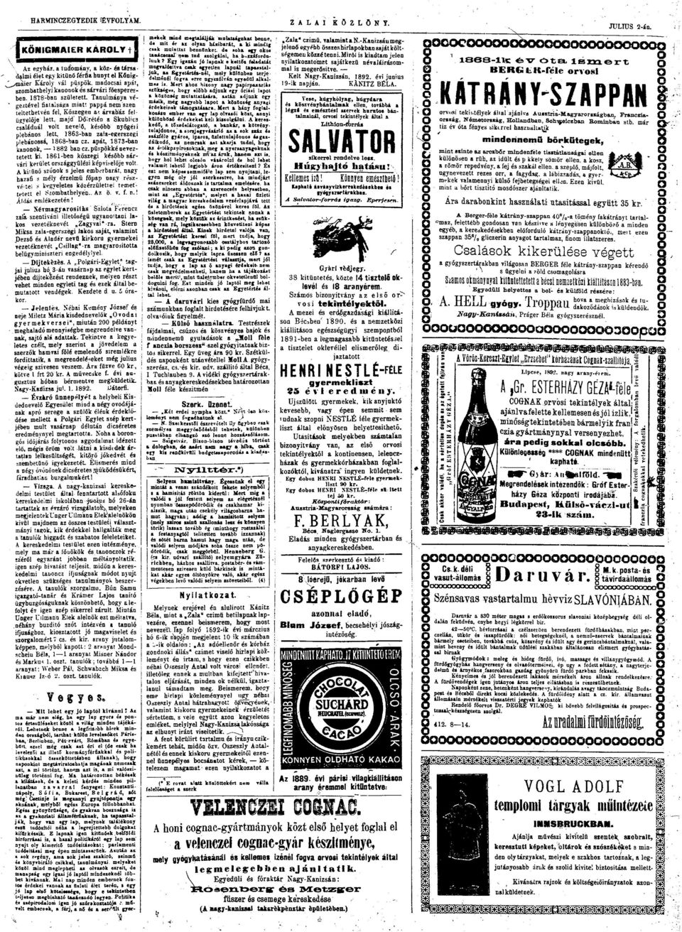 18T8-ban született Tanulmánya végeztével fiatalsága miatr pappá nem szén teltethetvén fel, Kőszegen a>. árvaház felügyelője lett.