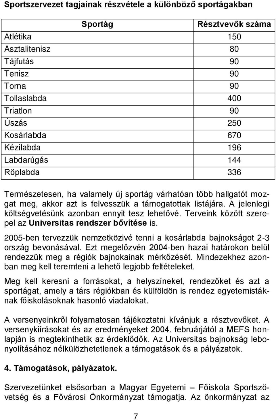 A jelenlegi költségvetésünk azonban ennyit tesz lehetővé. Terveink között szerepel az Universitas rendszer bővítése is.