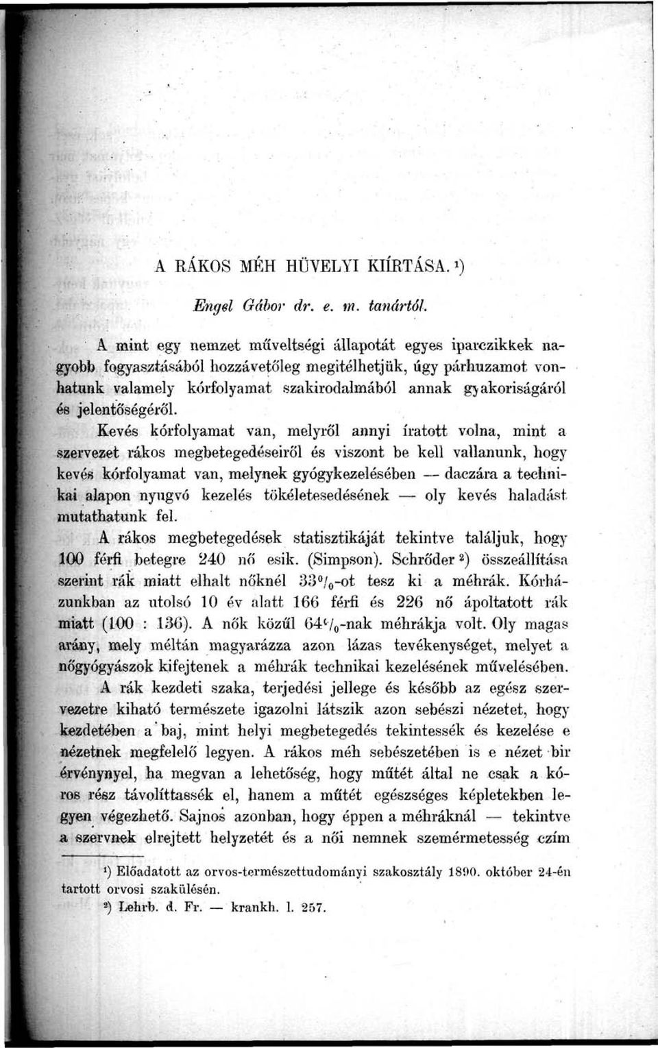 jelentőségéről.