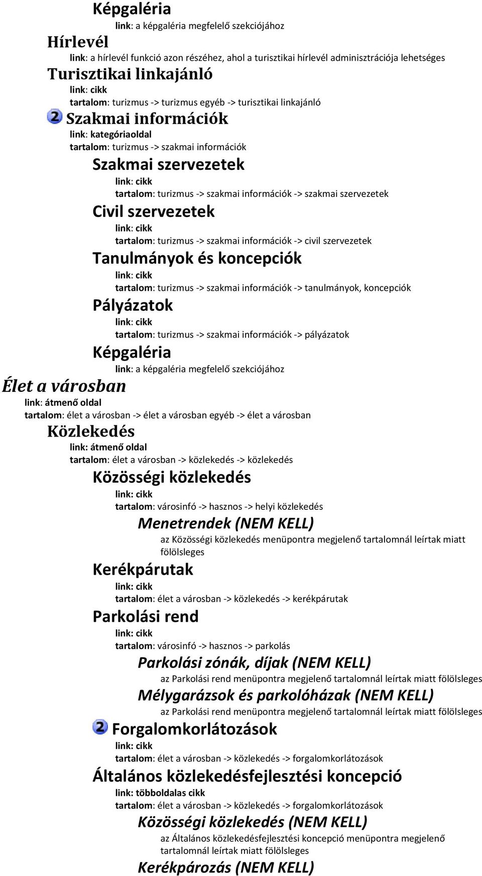 szervezetek Civil szervezetek link: tartalom: turizmus > szakmai információk > civil szervezetek Tanulmányok és koncepciók link: tartalom: turizmus > szakmai információk > tanulmányok, koncepciók