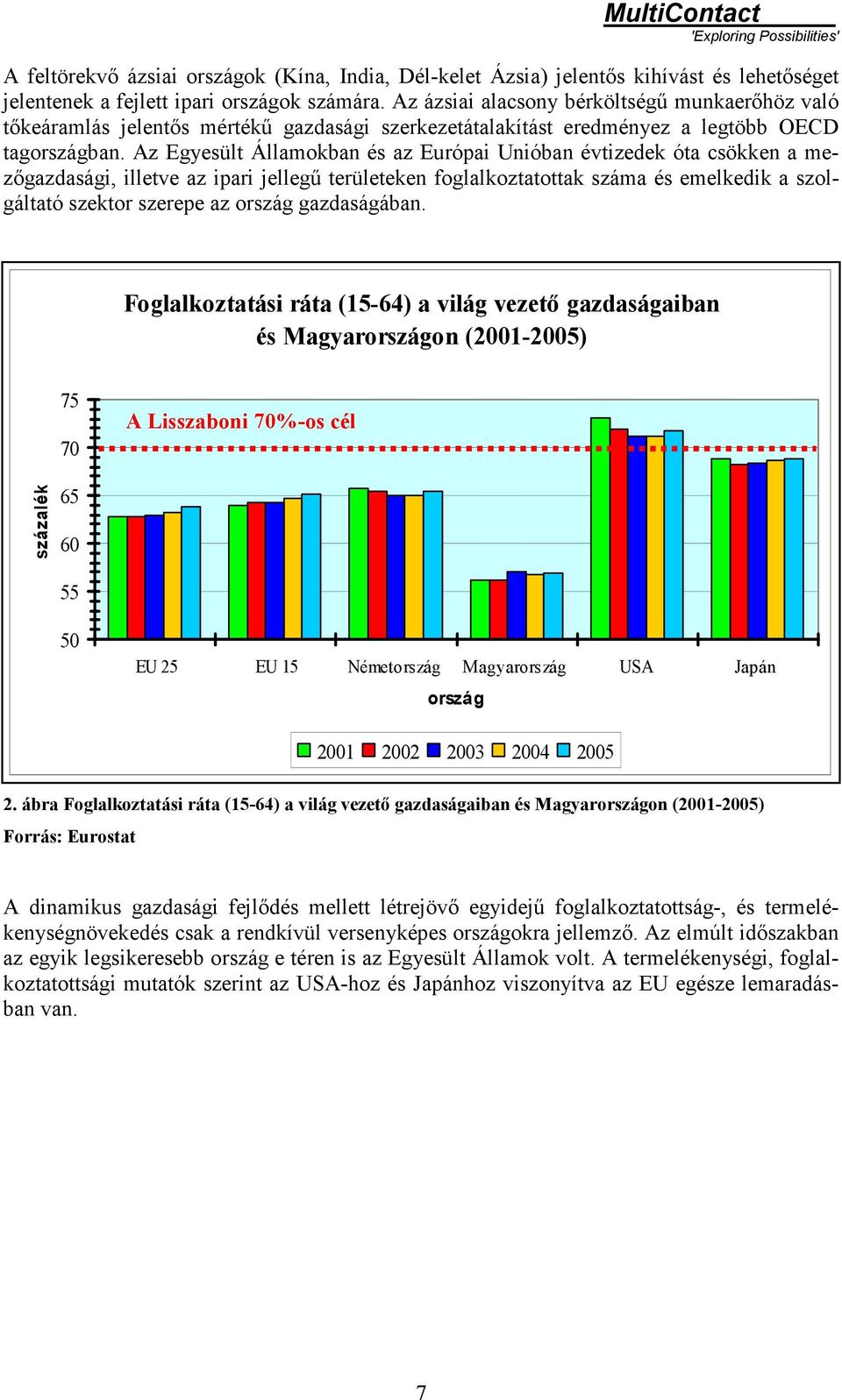 Az Egyesült Államokban és az Európai Unióban évtizedek óta csökken a mezőgazdasági, illetve az ipari jellegű területeken foglalkoztatottak száma és emelkedik a szolgáltató szektor szerepe az ország