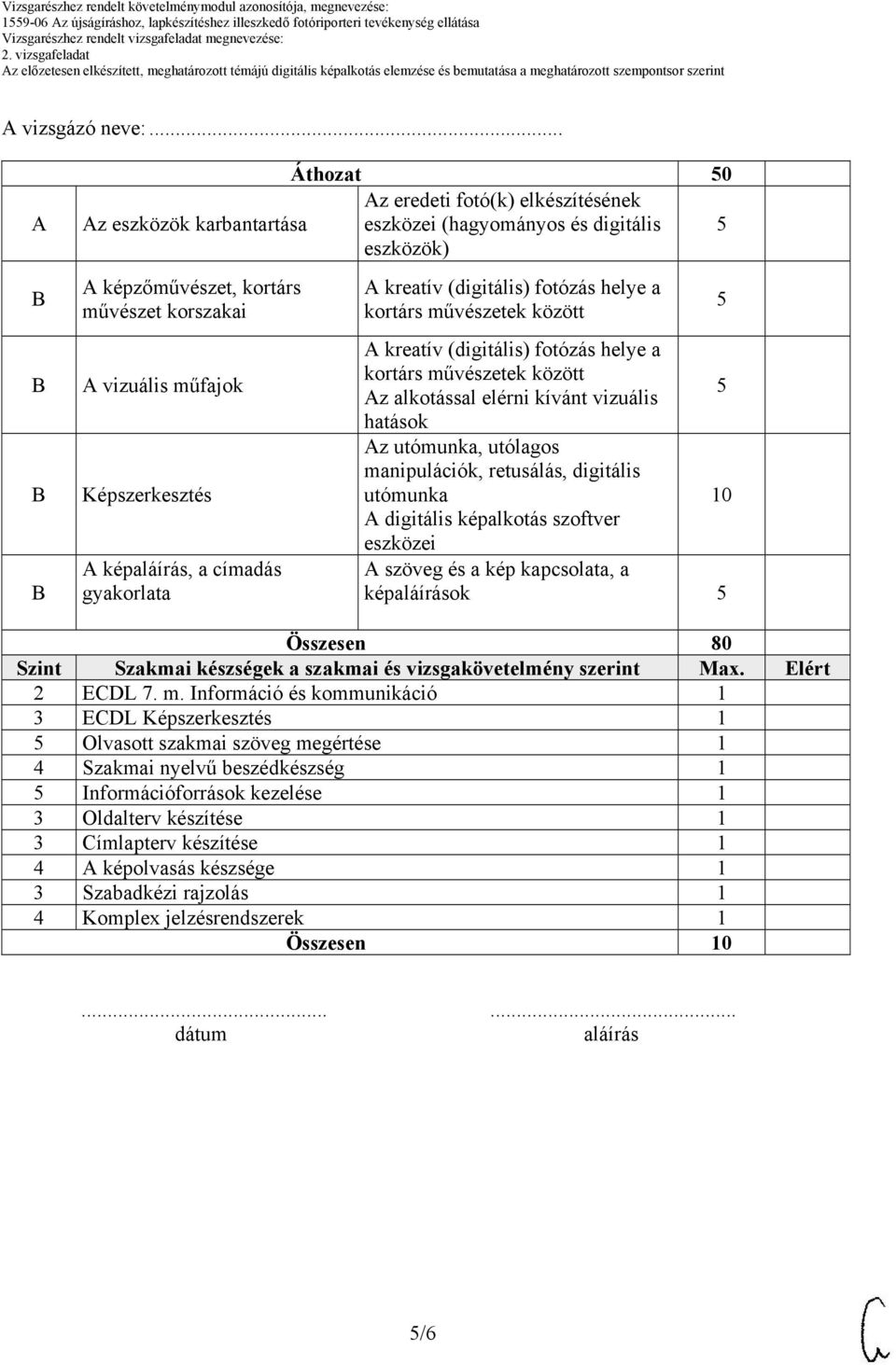 Képszerkesztés A képaláírás, a címadás gyakorlata A kreatív (digitális) fotózás helye a kortárs művészetek között A kreatív (digitális) fotózás helye a kortárs művészetek között 5 Az alkotással