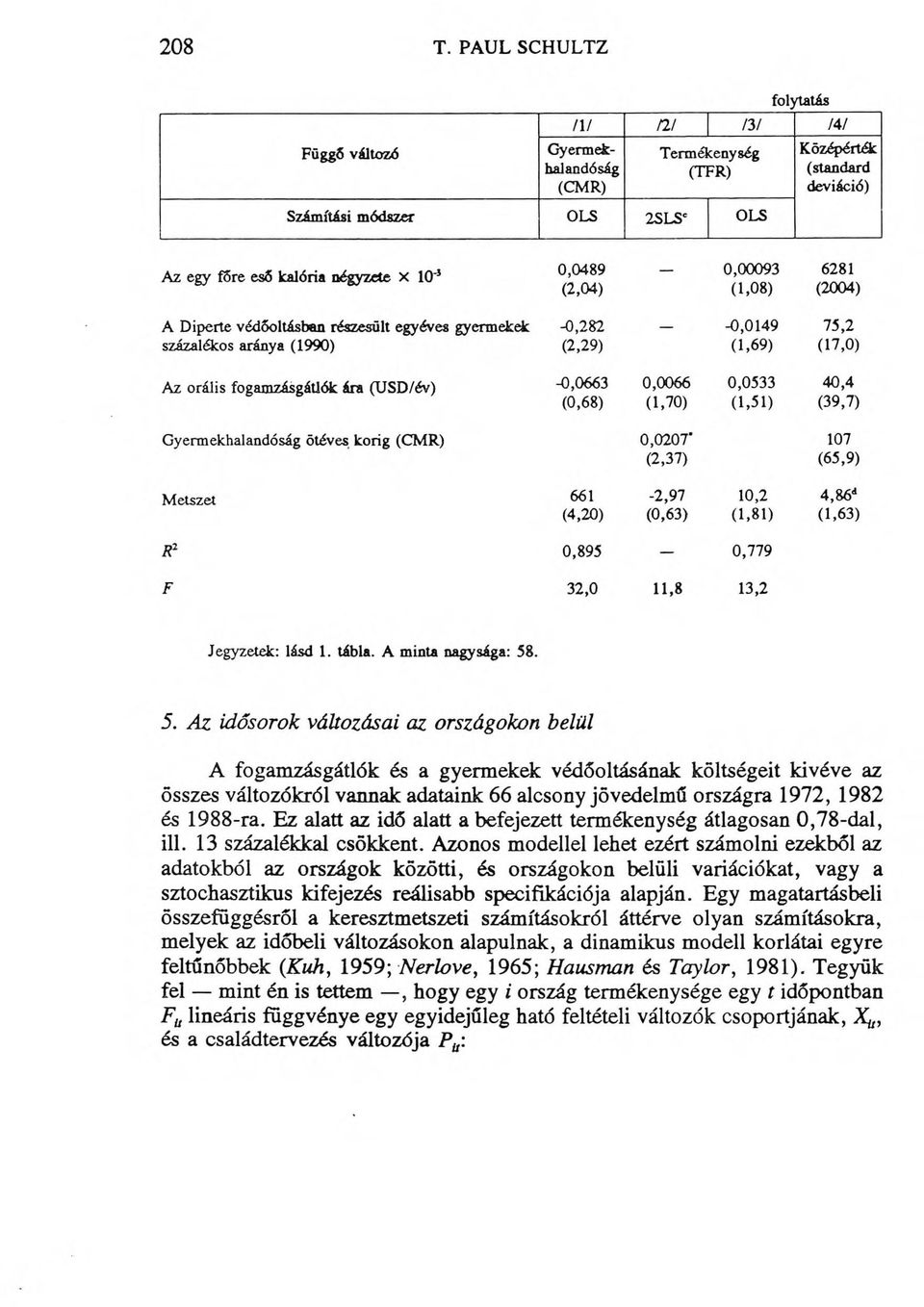 1988-ra. Ez alatt az idó alatt a befejezett termékenység átlagosan 0,78-dal, ill. 13 százalékkal csökkent.