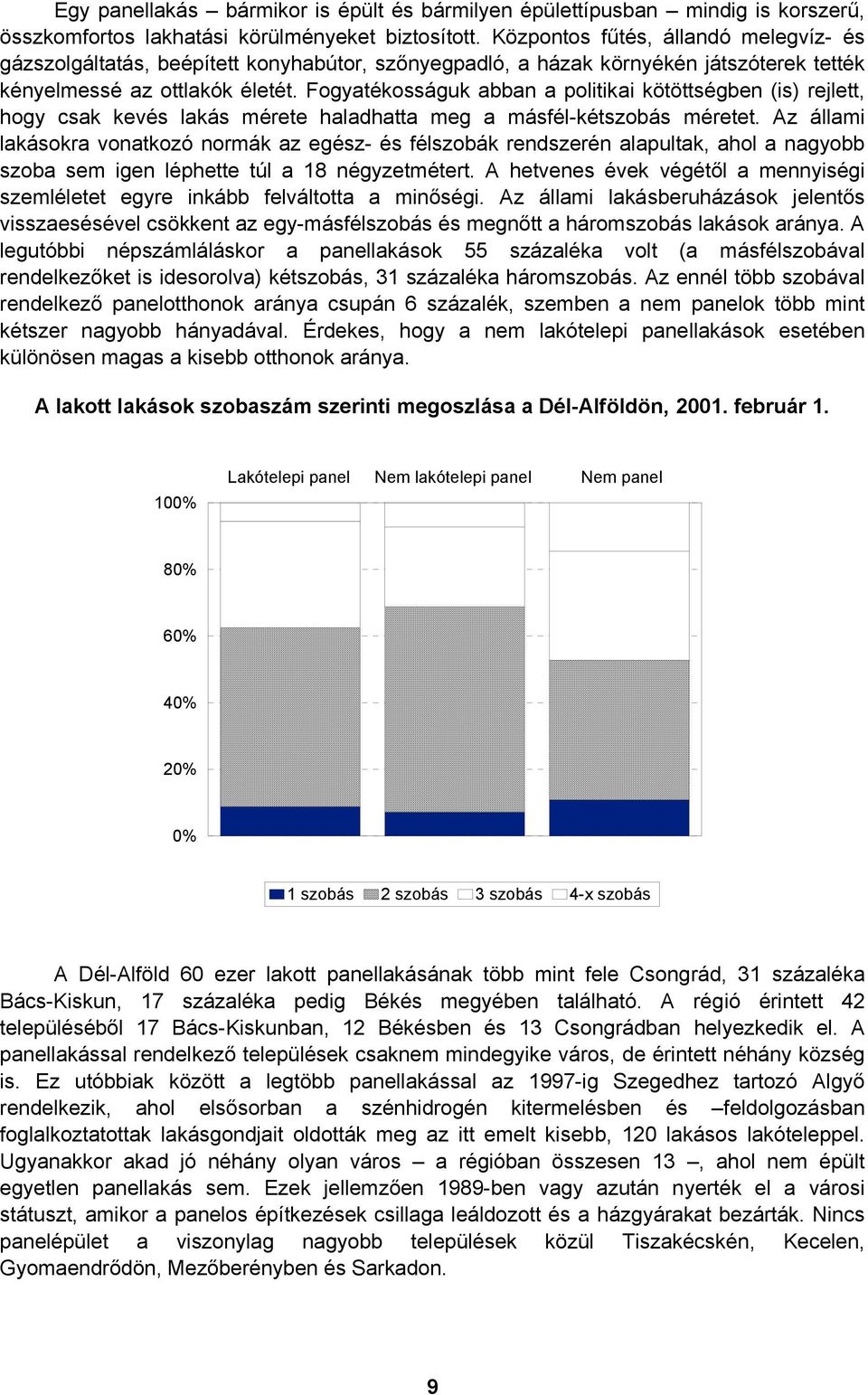 Fogyatékosságuk abban a politikai kötöttségben (is) rejlett, hogy csak kevés lakás mérete haladhatta meg a másfél-kétszobás méretet.