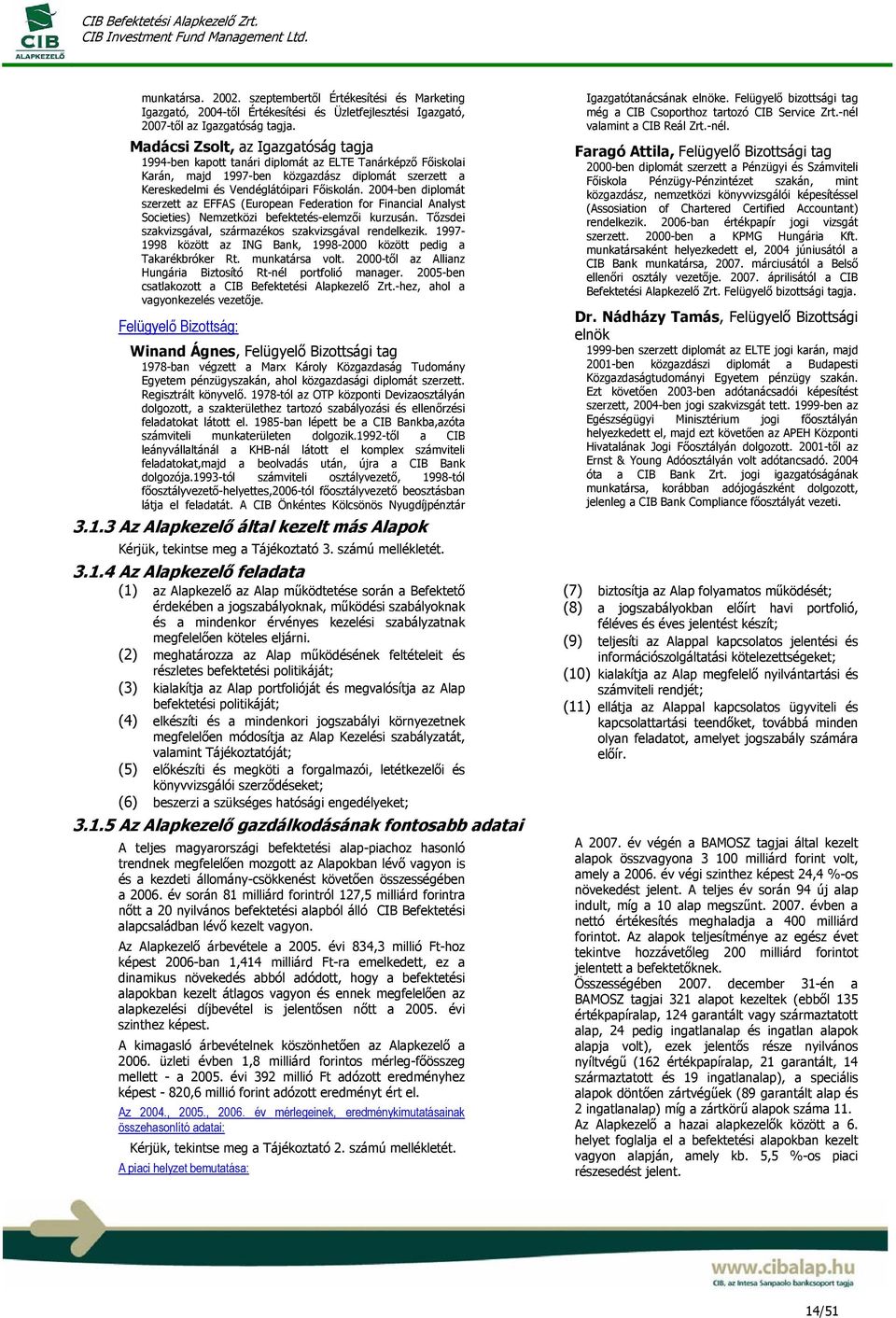 2004-ben diplomát szerzett az EFFAS (European Federation for Financial Analyst Societies) Nemzetközi befektetés-elemzői kurzusán. Tőzsdei szakvizsgával, származékos szakvizsgával rendelkezik.