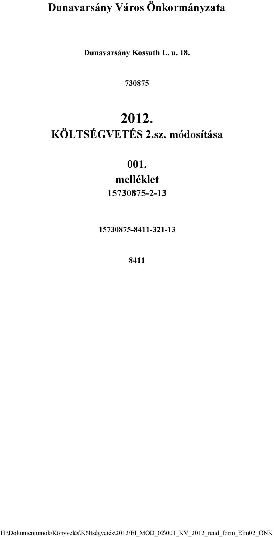 melléklet 15730875-2-13 15730875-8411-321-13 8411