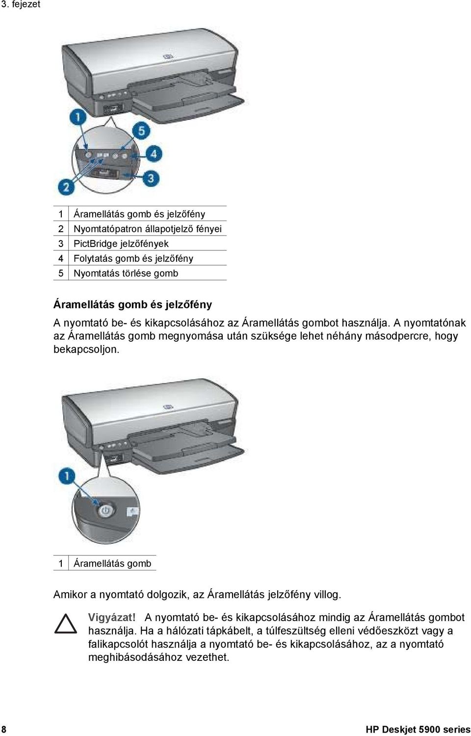 HP Deskjet 5900 series. Felhasználói kézikönyv - PDF Free Download
