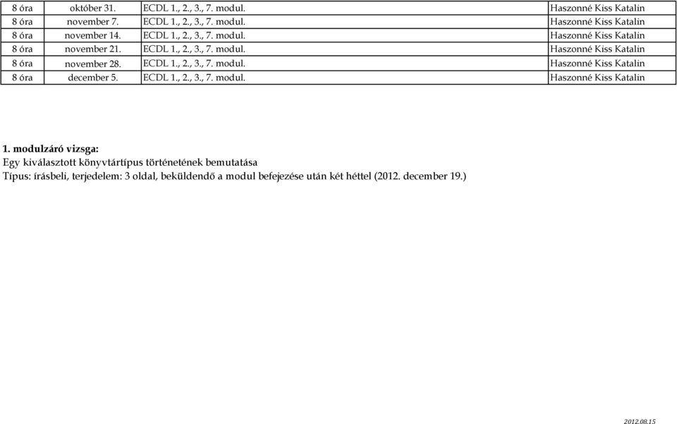 ECDL 1.