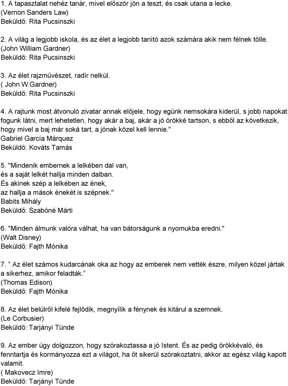 Gardner) Beküldő: Rita Pucsinszki 4.