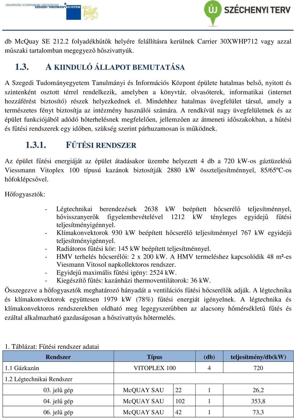A KIINDULÓ ÁLLAPOT BEMUTATÁSA A Szegedi Tudományegyetem Tanulmányi és Információs Központ épülete hatalmas belső, nyitott és szintenként osztott térrel rendelkezik, amelyben a könyvtár, olvasóterek,