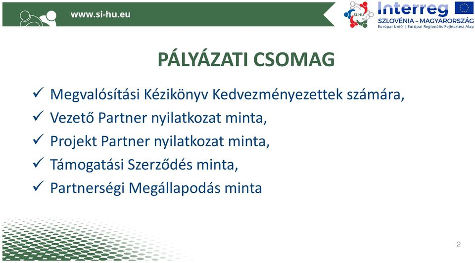 nyilatkozat minta, Projekt Partner nyilatkozat