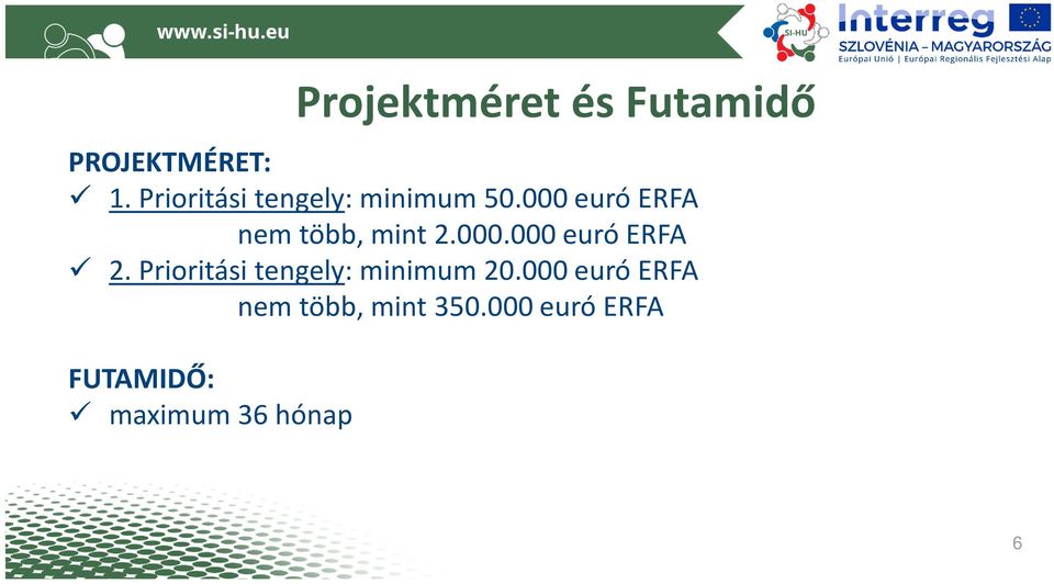 000 euró ERFA nem több, mint 2.000.000 euró ERFA 2.