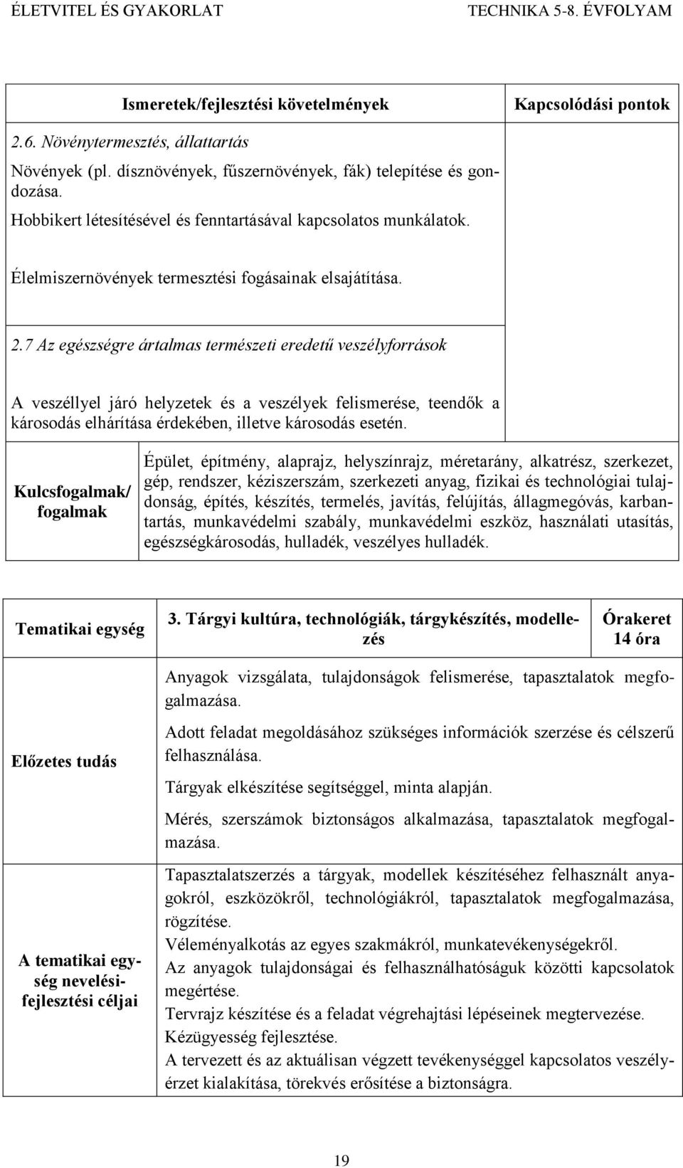 7 Az egészségre ártalmas természeti eredetű veszélyforrások A veszéllyel járó helyzetek és a veszélyek felismerése, teendők a károsodás elhárítása érdekében, illetve károsodás esetén.