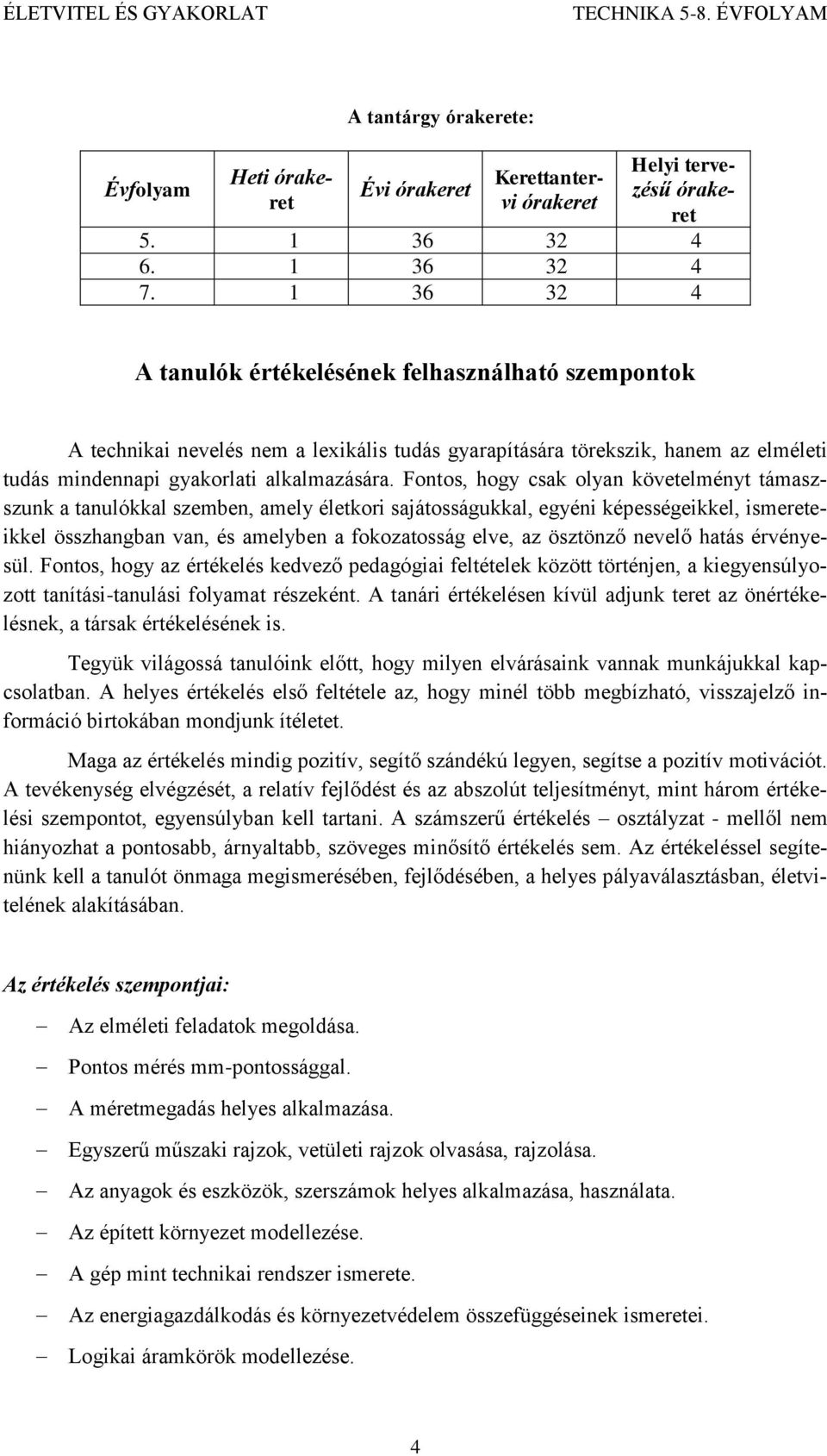 Fontos, hogy csak olyan követelményt támaszszunk a tanulókkal szemben, amely életkori sajátosságukkal, egyéni képességeikkel, ismereteikkel összhangban van, és amelyben a fokozatosság elve, az
