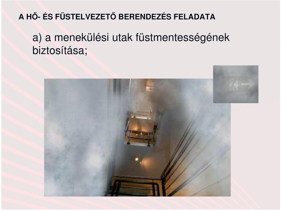 a menekülési utak