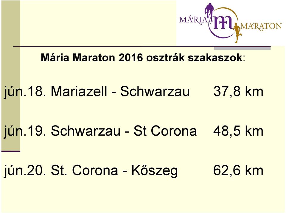 Mariazell - Schwarzau 37,8 km jún.19.