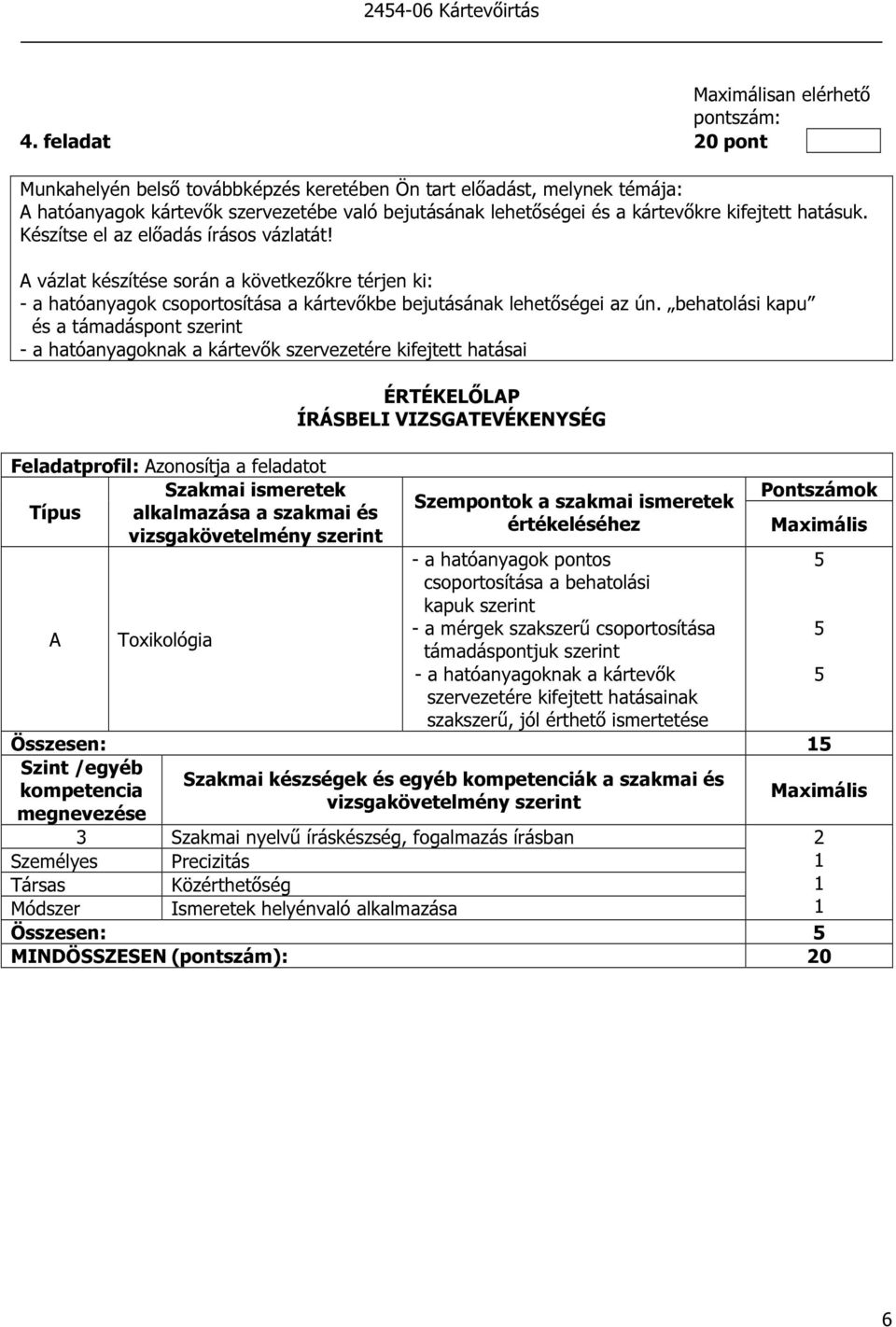 Készítse el az előadás írásos vázlatát! vázlat készítése során a következőkre térjen ki: - a hatóanyagok csoportosítása a kártevőkbe bejutásának lehetőségei az ún.