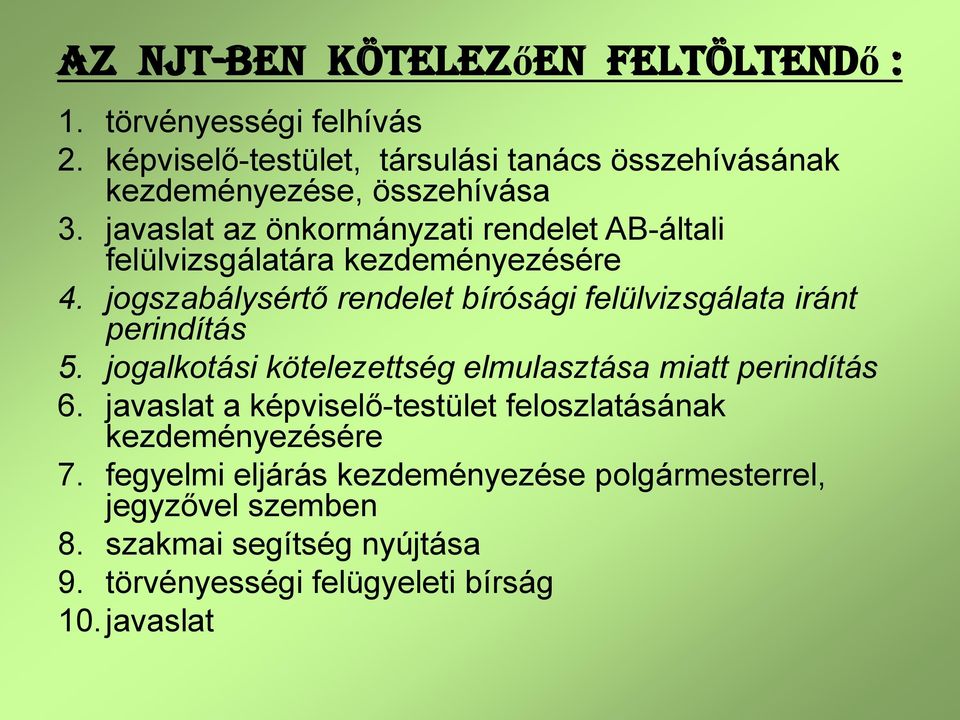 javaslat az önkormányzati rendelet AB-általi felülvizsgálatára kezdeményezésére 4.