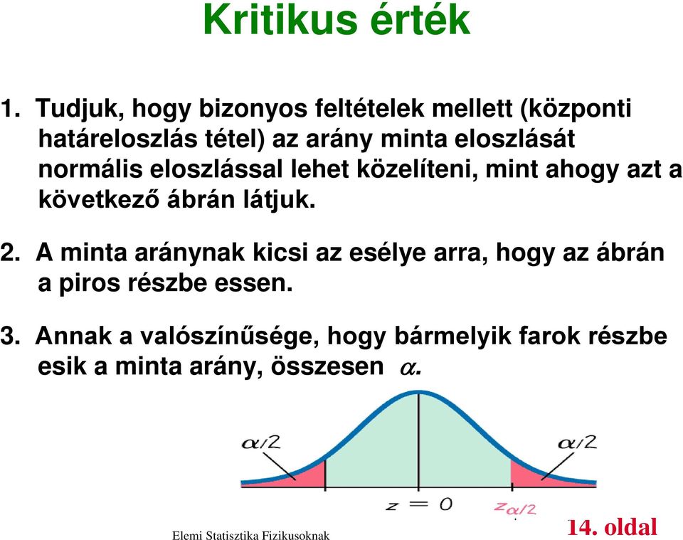 eloszlását normális eloszlással lehet közelíteni, mint ahogy azt a következő ábrán látjuk. 2.