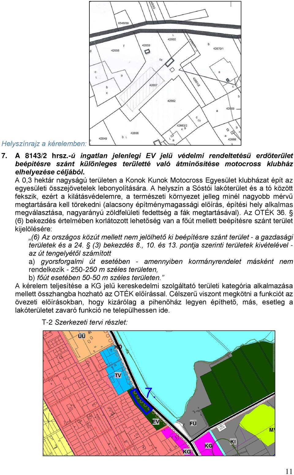 A 0,3 hektár nagyságú területen a Konok Kunok Motocross Egyesület klubházat épít az egyesületi összejövetelek lebonyolítására.