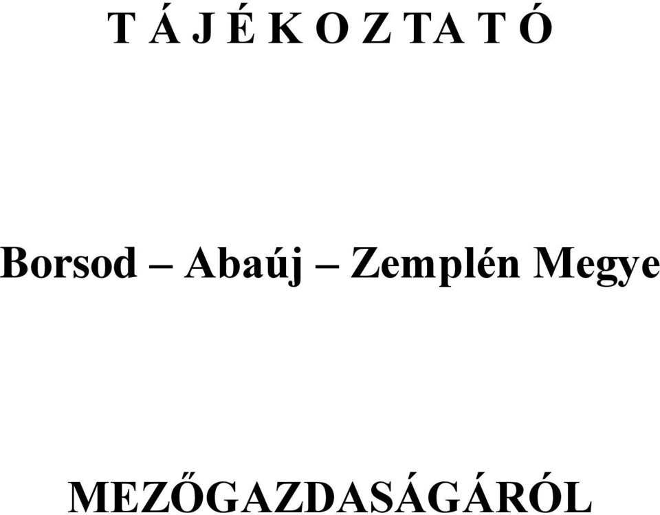 Abaúj Zemplén