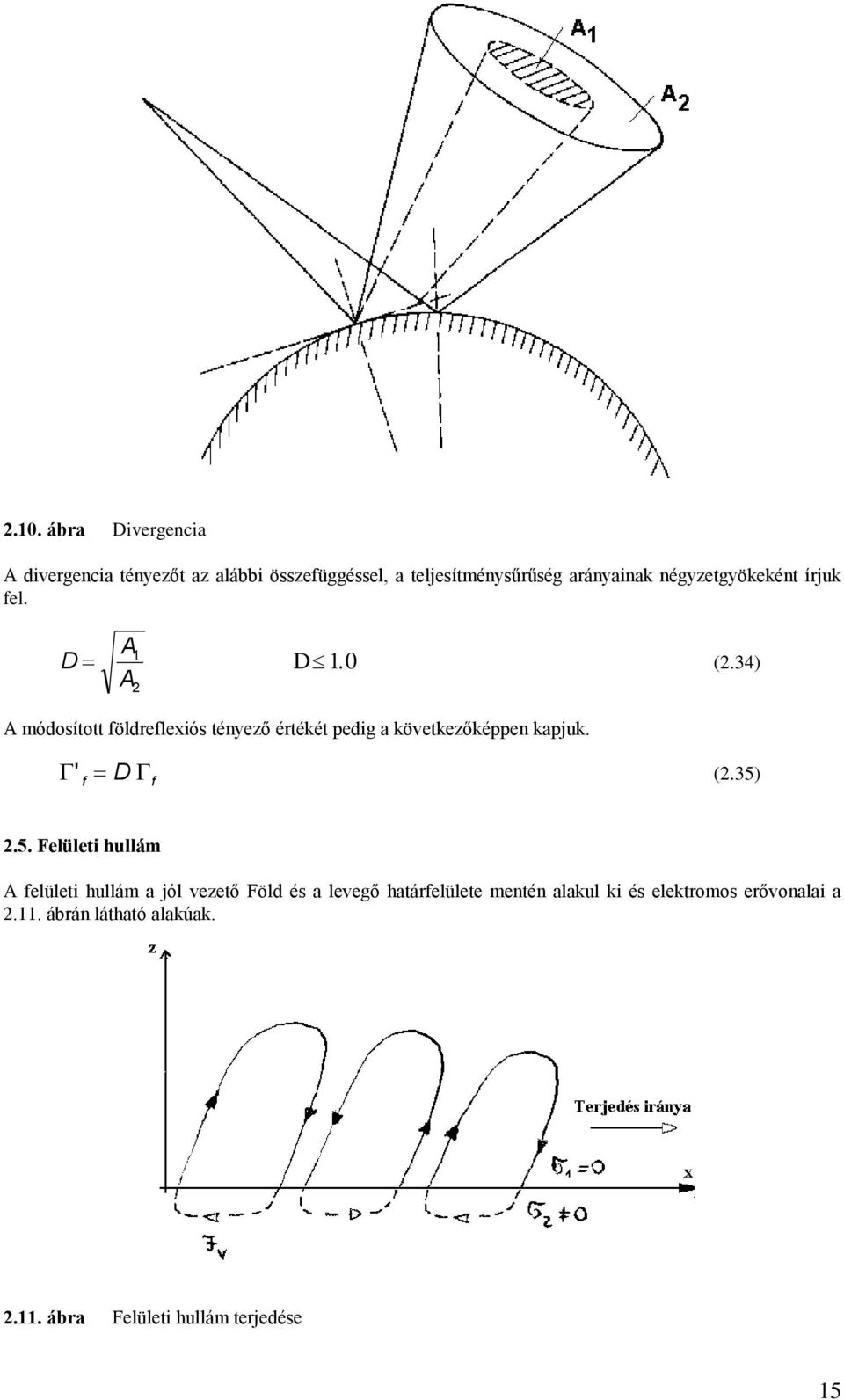 34) A módosított földreflexiós tényező értékét pedig a következőképpen kapjuk. ' f D f (.35)